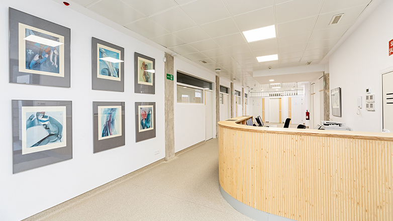 Imagen del interior de la clínica de IMTRA en Madrid